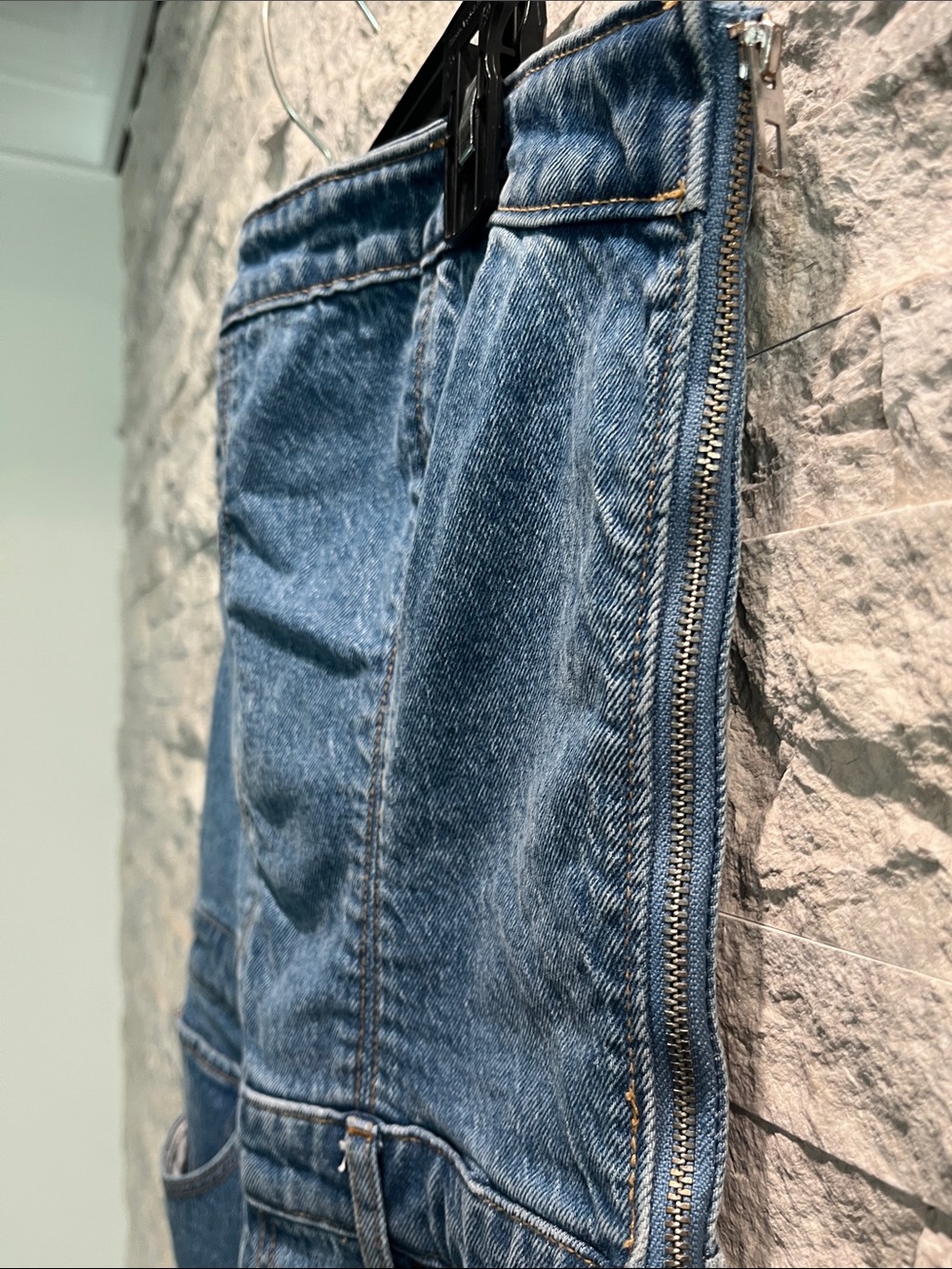 Abercrombie & Fitch Strapless Denim Jumpsuit Sz-M - Picture 12 of 16